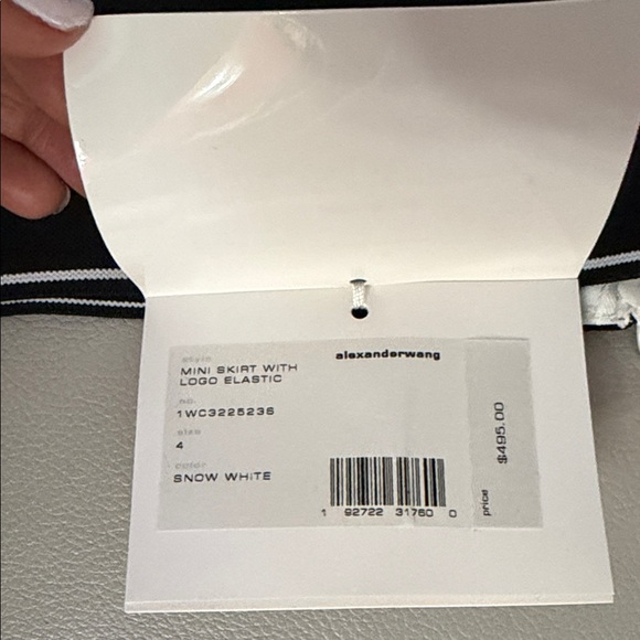 Alexander Wang Black and White Mini Skirt - Picture 5 of 9